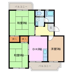 青山ハイツの物件間取画像